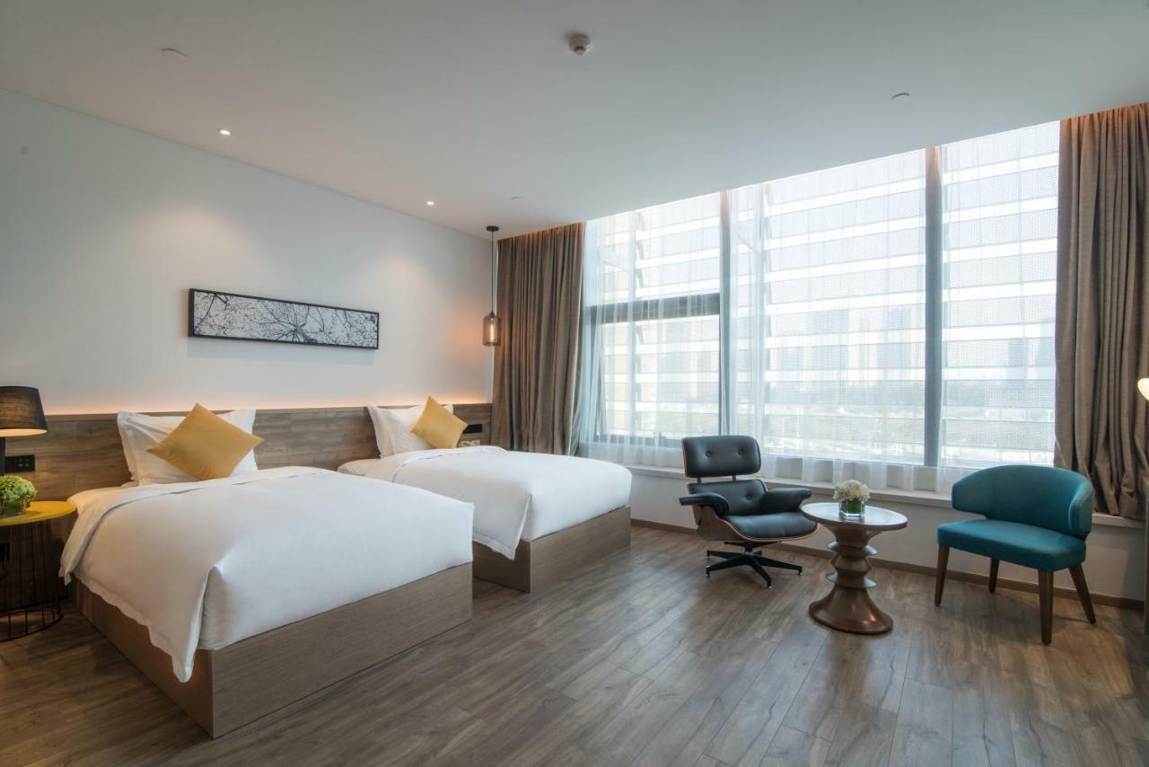 Auraya By Suning Nanjing Hexi Hotell Shangxinhe Exteriör bild