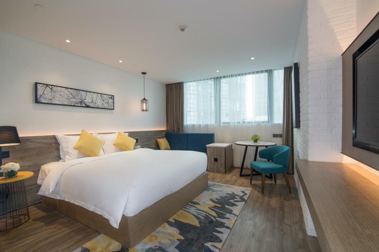 Auraya By Suning Nanjing Hexi Hotell Shangxinhe Exteriör bild